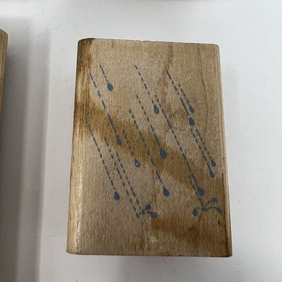 Spring Rubber Stamp Lot Flowers Floral Cluster Grapes Rain Sun Pansy Rose Bird - Picture 5 of 16